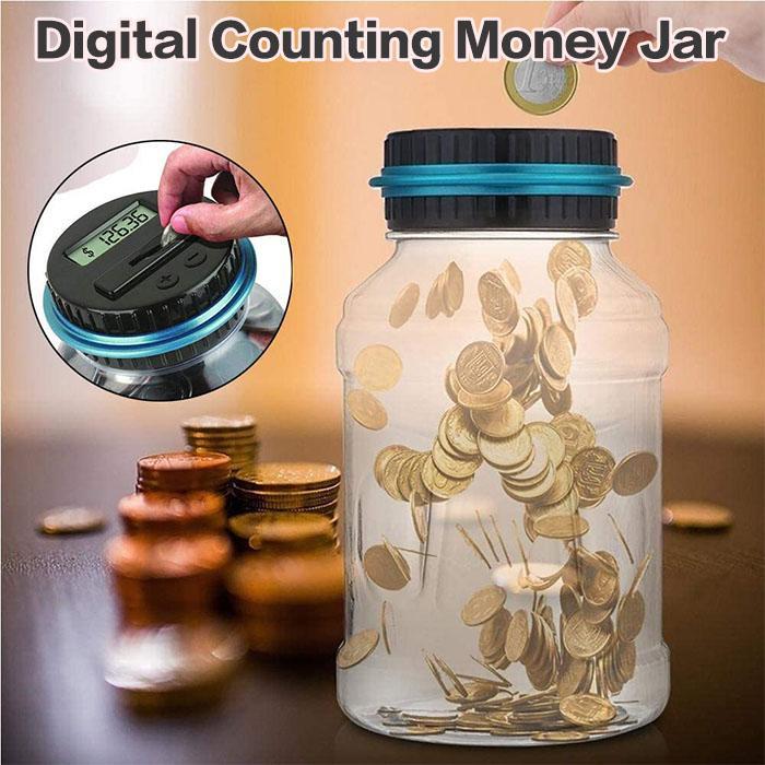 💰 Digital Money Box with Auto Coin Counting – Tracks savings & sets targets – Smart & fun way to watch your savings grow ✨