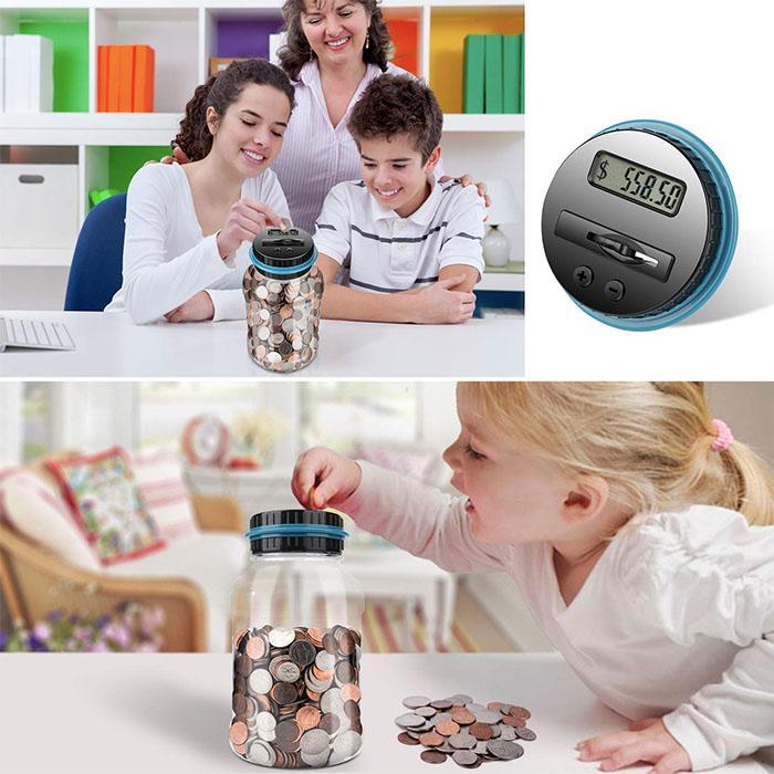 💰 Digital Money Box with Auto Coin Counting – Tracks savings & sets targets – Smart & fun way to watch your savings grow ✨