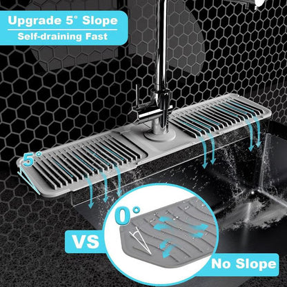 🥳HOT SALE🥳💞50K+ SOLD! Faucet Mat – From £6.99! Sloped drain, non-slip & food-grade. Dry, clean sink – grab yours! ✅