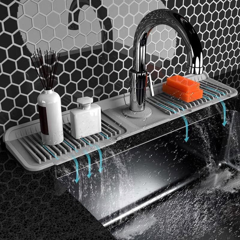 🥳HOT SALE🥳💞50K+ SOLD! Faucet Mat – From £6.99! Sloped drain, non-slip & food-grade. Dry, clean sink – grab yours! ✅