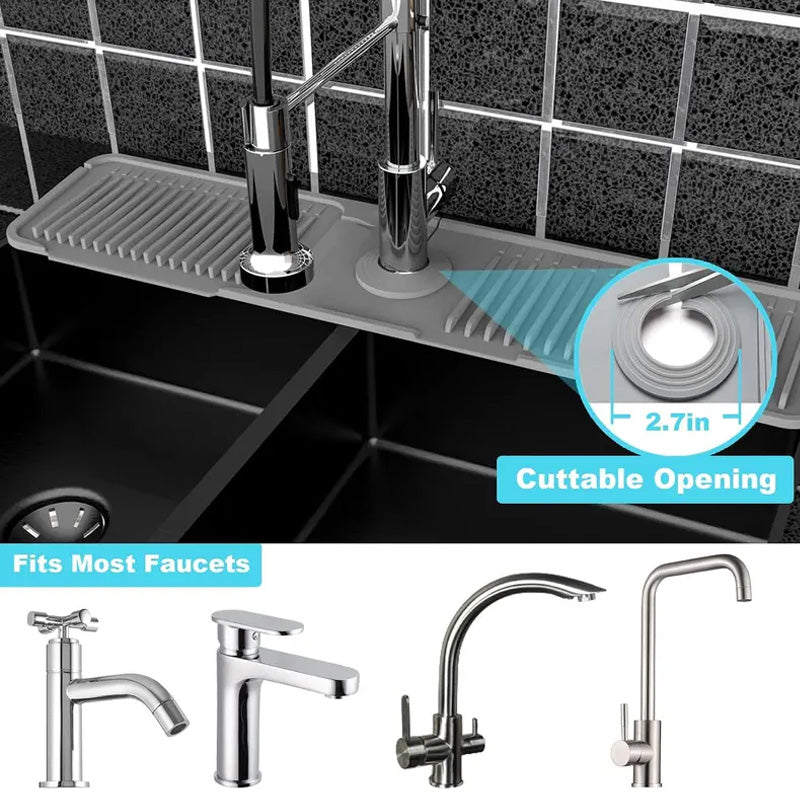 🥳HOT SALE🥳💞50K+ SOLD! Faucet Mat – From £6.99! Sloped drain, non-slip & food-grade. Dry, clean sink – grab yours! ✅