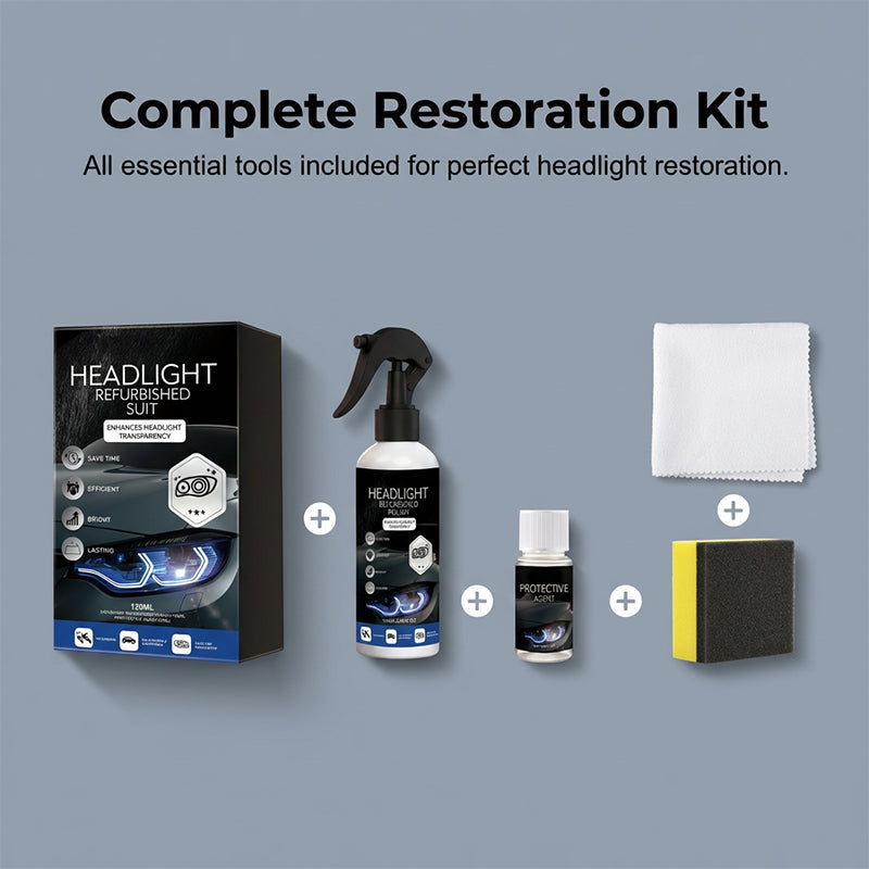 Professional Car Headlight Restoration Kit