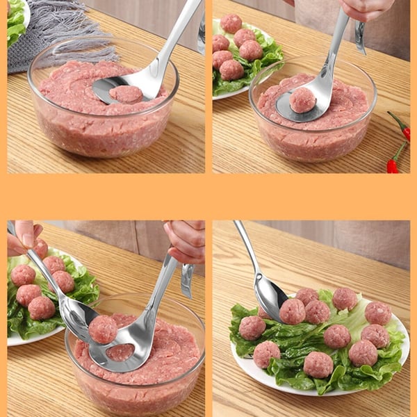 🥳HOT SALE🥳💞10K+ SOLD! Meatball Spoon – From £5.99! Non-stick, scoop & drain – perfect gift. Mess-free cooking – grab yours! ✅