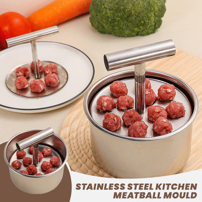 🥳HOT SALE🥳💞10K+ SOLD! Meatball Mould – From £7.98! 304 steel, 6/12 holes & ergonomic. Perfect balls every time – grab yours! ✅