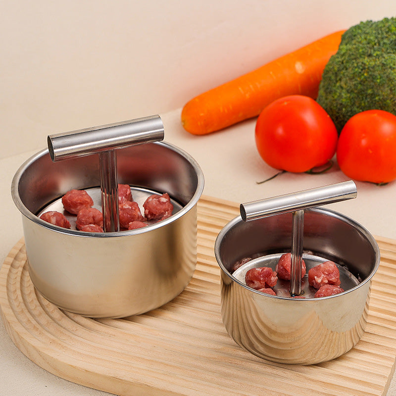 🥳HOT SALE🥳💞10K+ SOLD! Meatball Mould – From £7.98! 304 steel, 6/12 holes & ergonomic. Perfect balls every time – grab yours! ✅