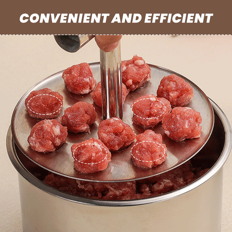🥳HOT SALE🥳💞10K+ SOLD! Meatball Mould – From £7.98! 304 steel, 6/12 holes & ergonomic. Perfect balls every time – grab yours! ✅