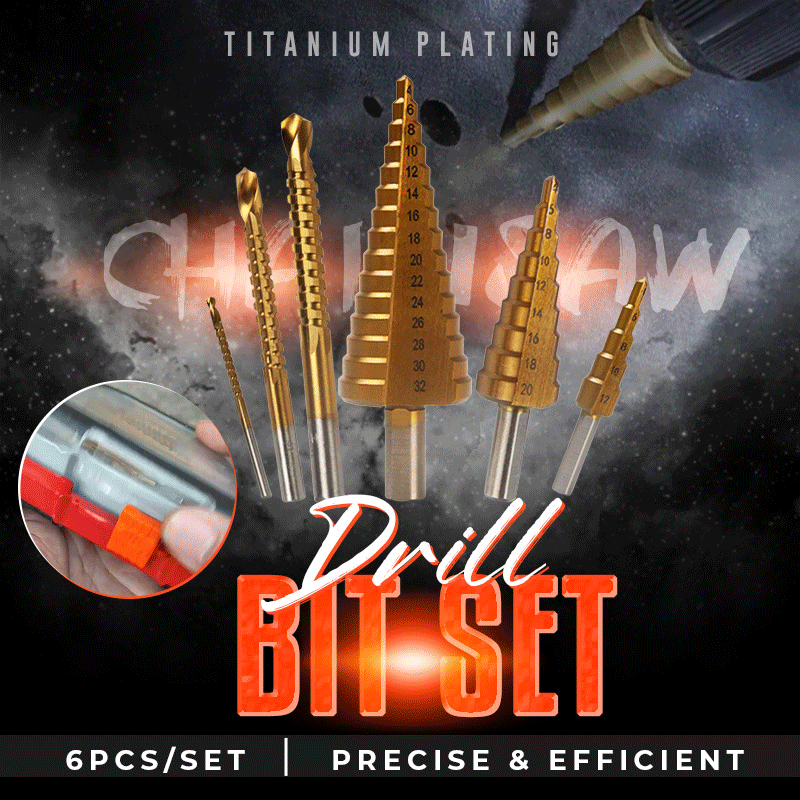 🥳HOT SALE🥳💞10K+ SOLD! Drill Bit Set – From £6.99! 6pcs, titanium coated & anti-rust. Precise drilling – grab yours! ✅