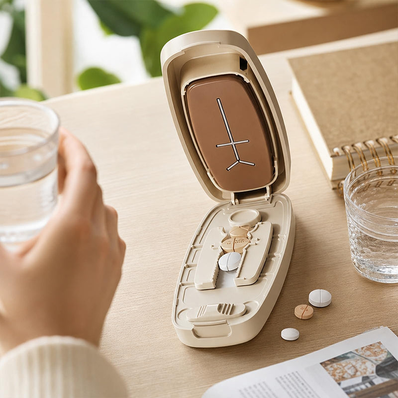 💊 Save 50%! ✂️ Pill Cutter Splitter – Precise cut, travel-ready & safe blade ✨