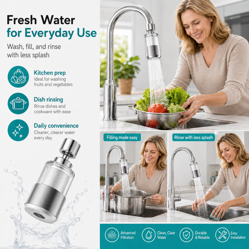 🥳HOT SALE! 360° Swivel Kitchen Faucet Filter💧✨