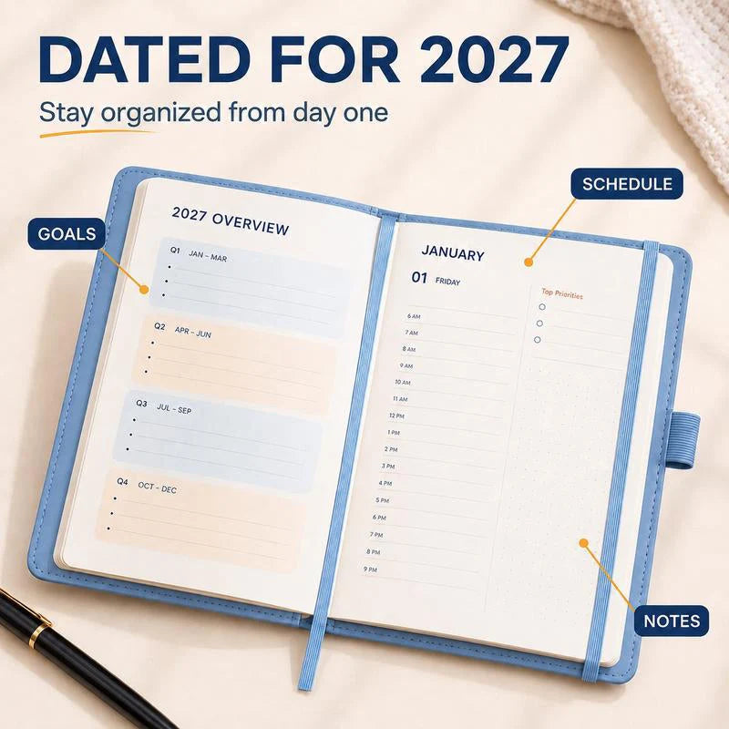 🎉 2026 Sale — Over 23,200 Sold!📅A5 2027 One‑Day‑Per‑Page Diary Notebook ✨