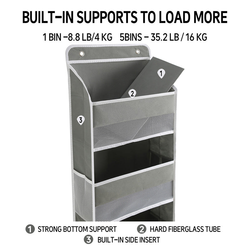 🥳HOT SALE🥳💞49K+ SOLD! Hanging Organizer – From £19.99! 5 tiers, side pockets & sturdy base. Tidy spaces – grab yours! ✅