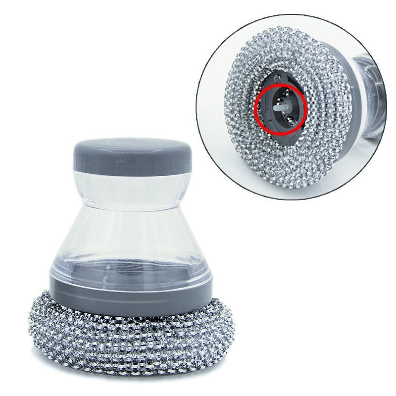 Soap Dispensing Pot Scrubber Brush