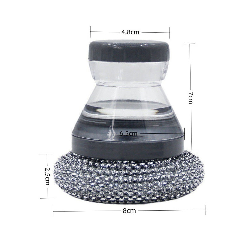 Soap Dispensing Pot Scrubber Brush