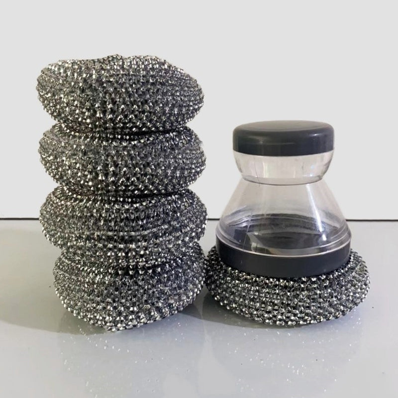 Soap Dispensing Pot Scrubber Brush
