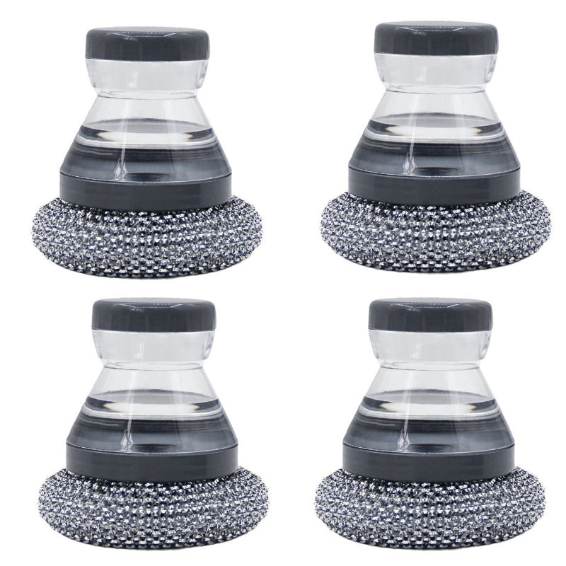 Soap Dispensing Pot Scrubber Brush