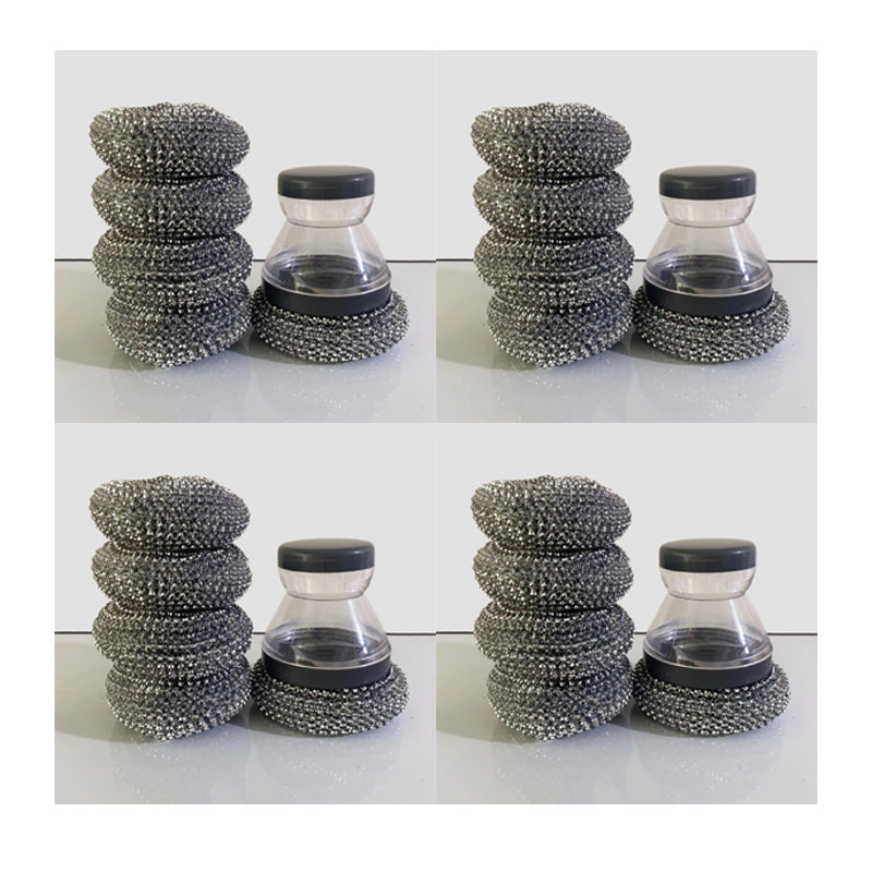 Soap Dispensing Pot Scrubber Brush