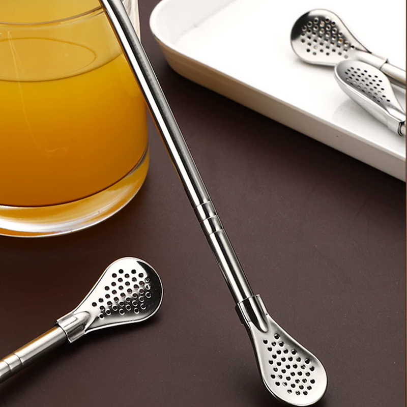 🥳HOT SALE🥳💞50K+ SOLD! Straw Spoon – From £4.99! 304 steel, detachable & filters pulp. Eco-friendly sip – grab yours! ✅