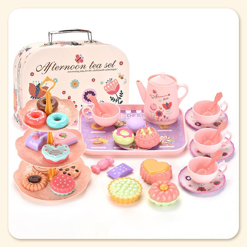 🔥HOT SALE 50% OFF! 🦄☕️ Tea parties are serious business — 17 desserts, 4 cups, a teapot, and a rainbow castle. Safe, non-toxic, and portable. Let the imagination pour. ✨