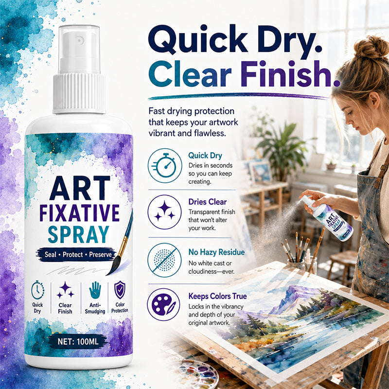 🔥New Hot Selling❤️‍🔥Quick-Dry Smudge-Proof Art Fixative Spray
