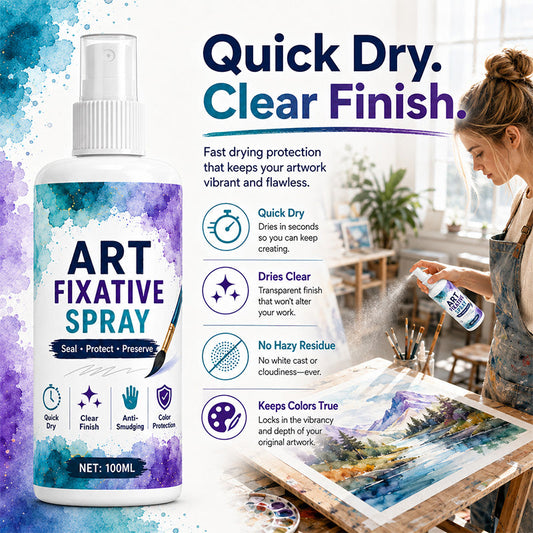 🔥New Hot Selling❤️‍🔥Quick-Dry Smudge-Proof Art Fixative Spray