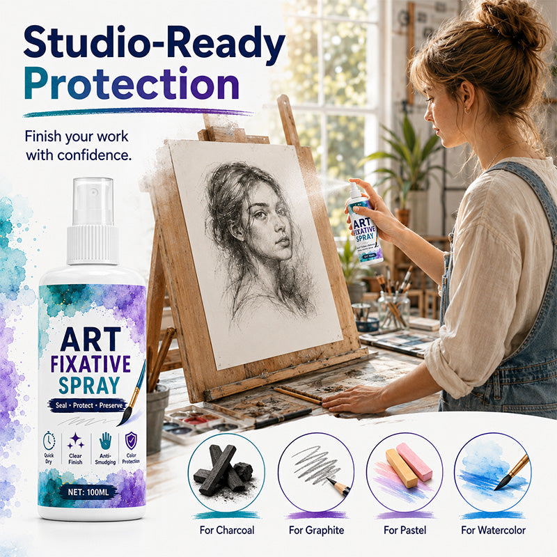 🔥New Hot Selling❤️‍🔥Quick-Dry Smudge-Proof Art Fixative Spray
