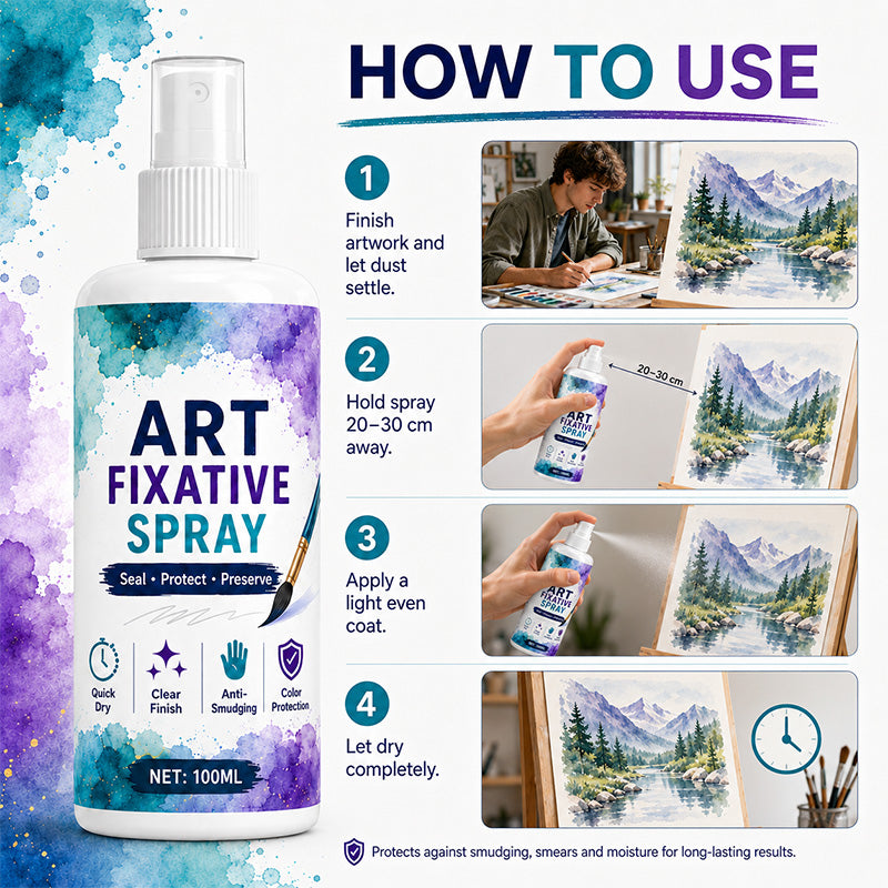 🔥New Hot Selling❤️‍🔥Quick-Dry Smudge-Proof Art Fixative Spray
