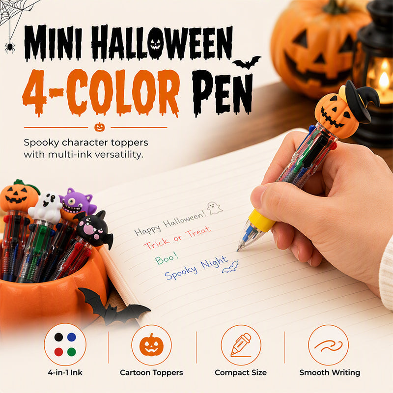 Halloween Cartoon 4-Color Ballpoint Pen