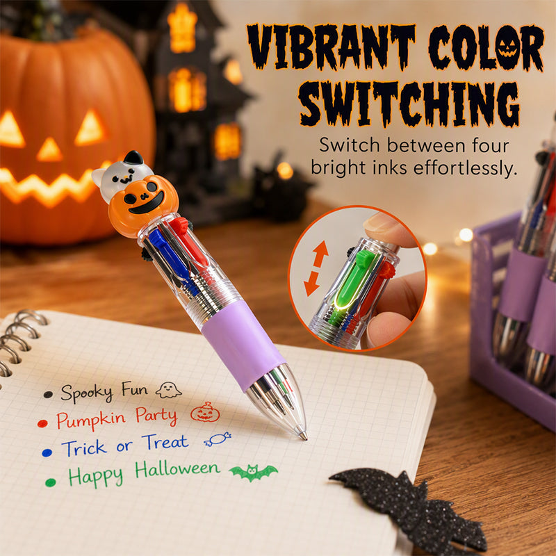 Halloween Cartoon 4-Color Ballpoint Pen
