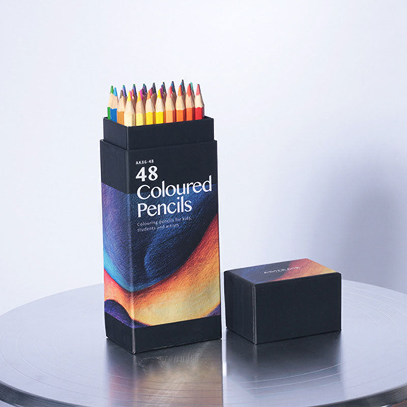 48 Colors Pencil Set Oily Colored Painting Pens
