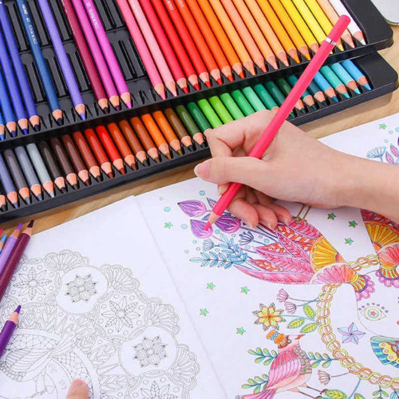 48 Colors Pencil Set Oily Colored Painting Pens