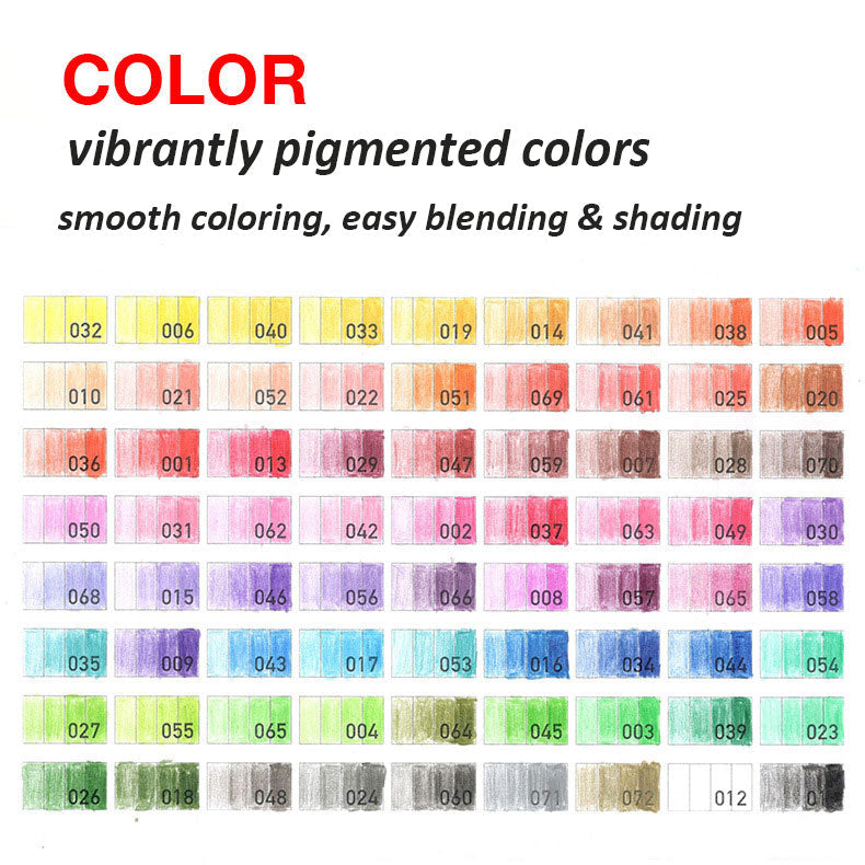 48 Colors Pencil Set Oily Colored Painting Pens