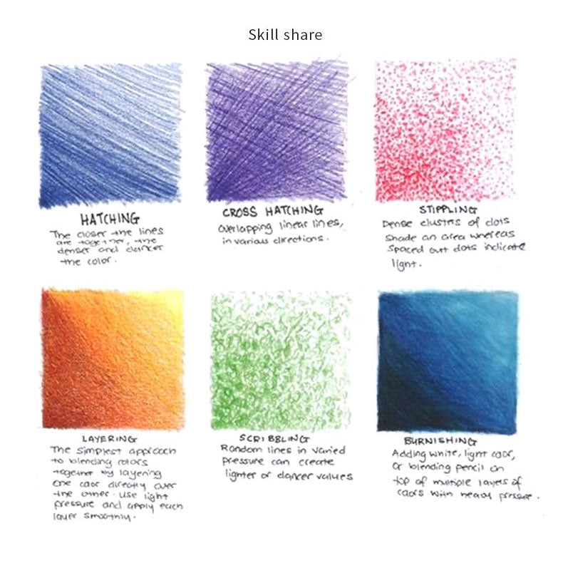 48 Colors Pencil Set Oily Colored Painting Pens