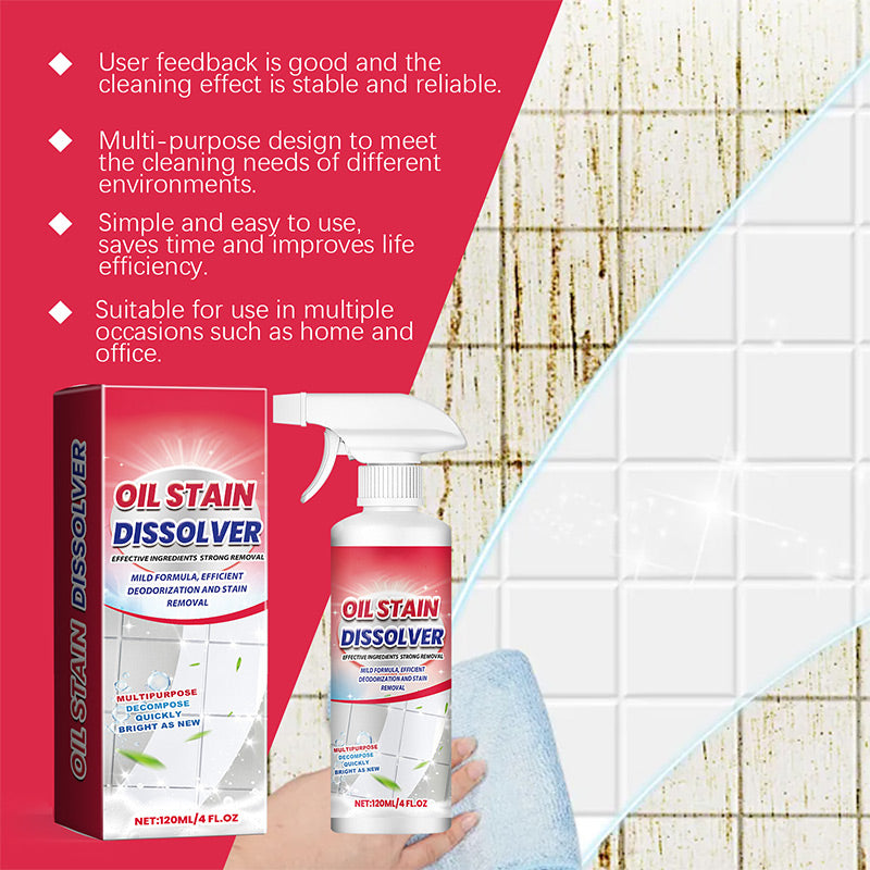 🥳HOT SALE🥳💞10K+ SOLD! Oil Dissolver Spray – From £6.99! Removes stains, safe on tiles & fresh scent. Sparkling bathroom – grab yours! ✅