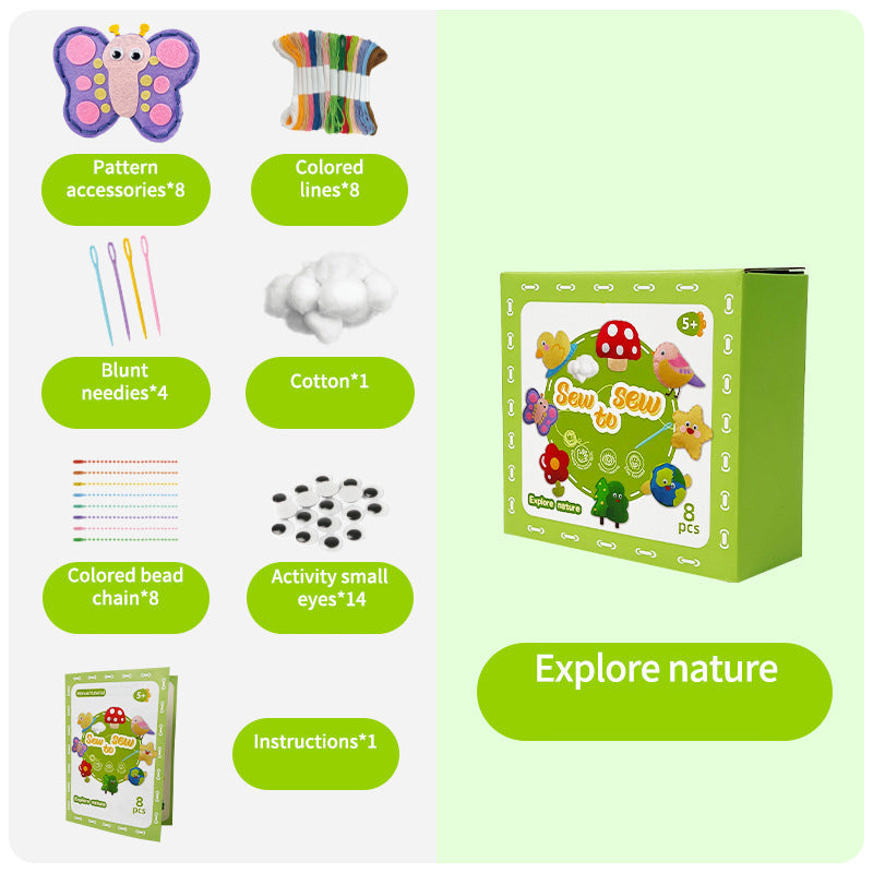 🥳HOT SALE🥳💞50K+ SOLD! Felt Sewing Kit – From £9.99! Easy stitch, soft material & safe needles. Fun family craft – grab yours! ✅