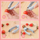 🥳HOT SALE🥳💞10K+ SOLD! Fruit Stem Remover – BUY 2 GET 1 FREE! 3-second hulling, food-grade & safe. Prep fast – grab yours! ✅