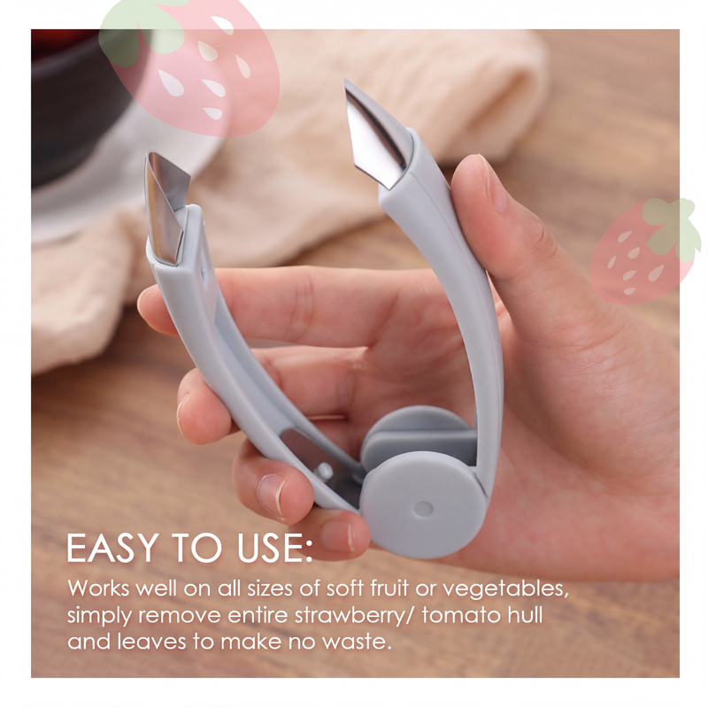 🥳HOT SALE🥳💞10K+ SOLD! Fruit Stem Remover – BUY 2 GET 1 FREE! 3-second hulling, food-grade & safe. Prep fast – grab yours! ✅