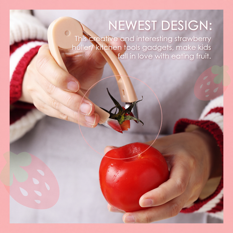🥳HOT SALE🥳💞10K+ SOLD! Fruit Stem Remover – BUY 2 GET 1 FREE! 3-second hulling, food-grade & safe. Prep fast – grab yours! ✅