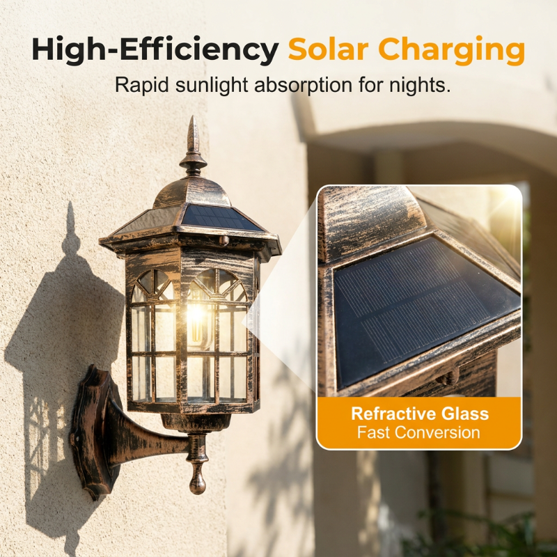 ⏳Limited-time 50% off⏰Solar Wall Light – Motion sensor & all-weather ready💡☀️