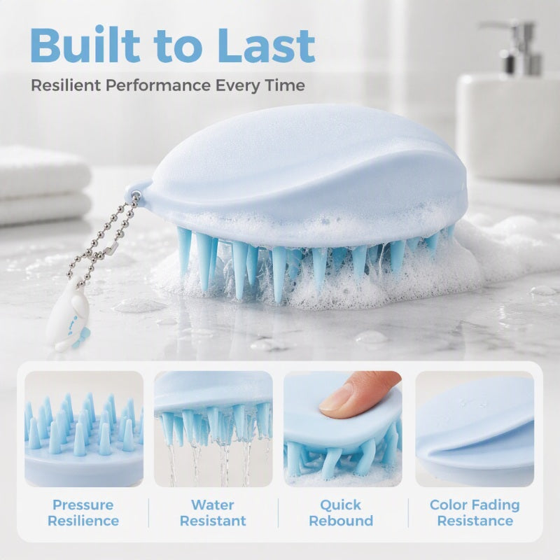 Silicone Scalp Massage Shampoo Brush