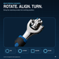 8-in-1 Dual Rotating Head Multi-Socket Wrench 8-19mm