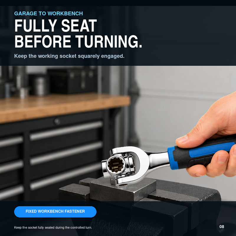 8-in-1 Dual Rotating Head Multi-Socket Wrench 8-19mm
