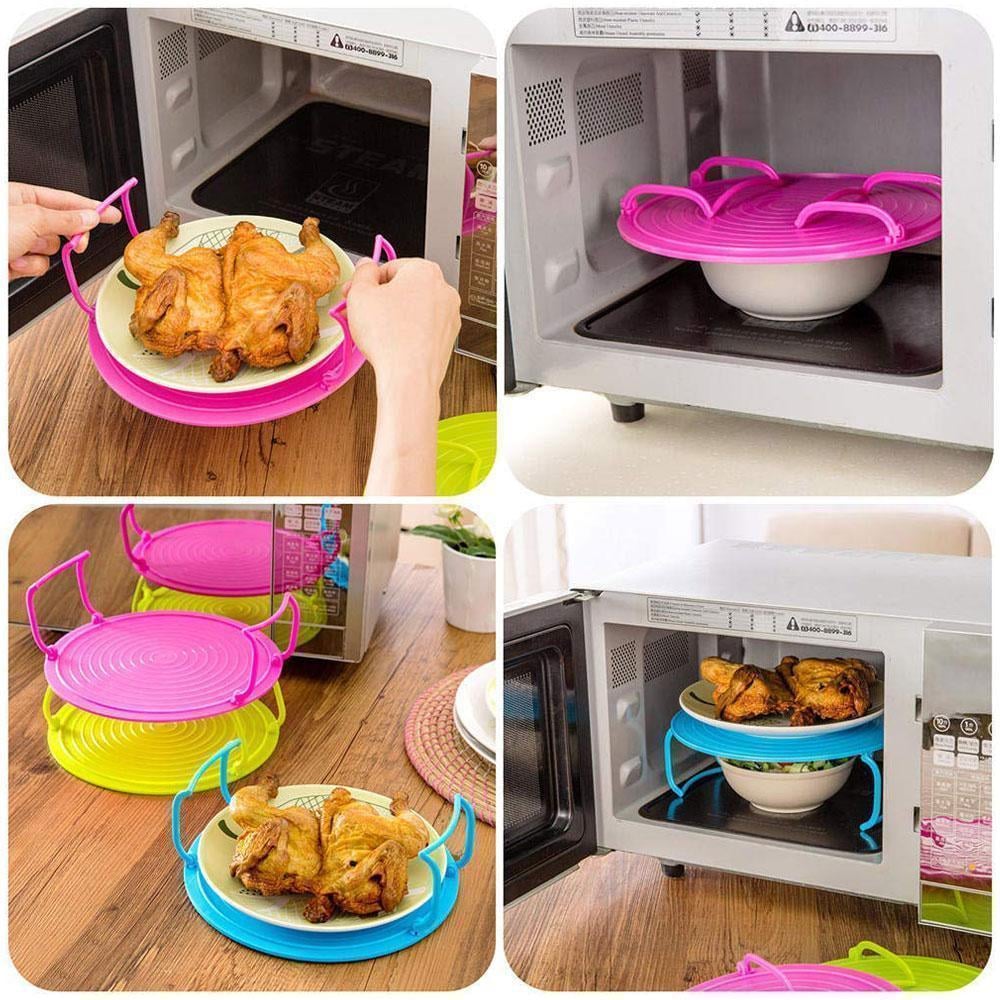 🥳2026 HOT SALE🥳💞50K+ SOLD! ⏱️🔥 50% OFF! Microwave Folding Tray – Create 2 layers, heat 2 dishes at once – save time & energy! Food‑grade silicone, heat‑resistant up to 480°F. From £6.99 – buy more, save more! 🍱✨
