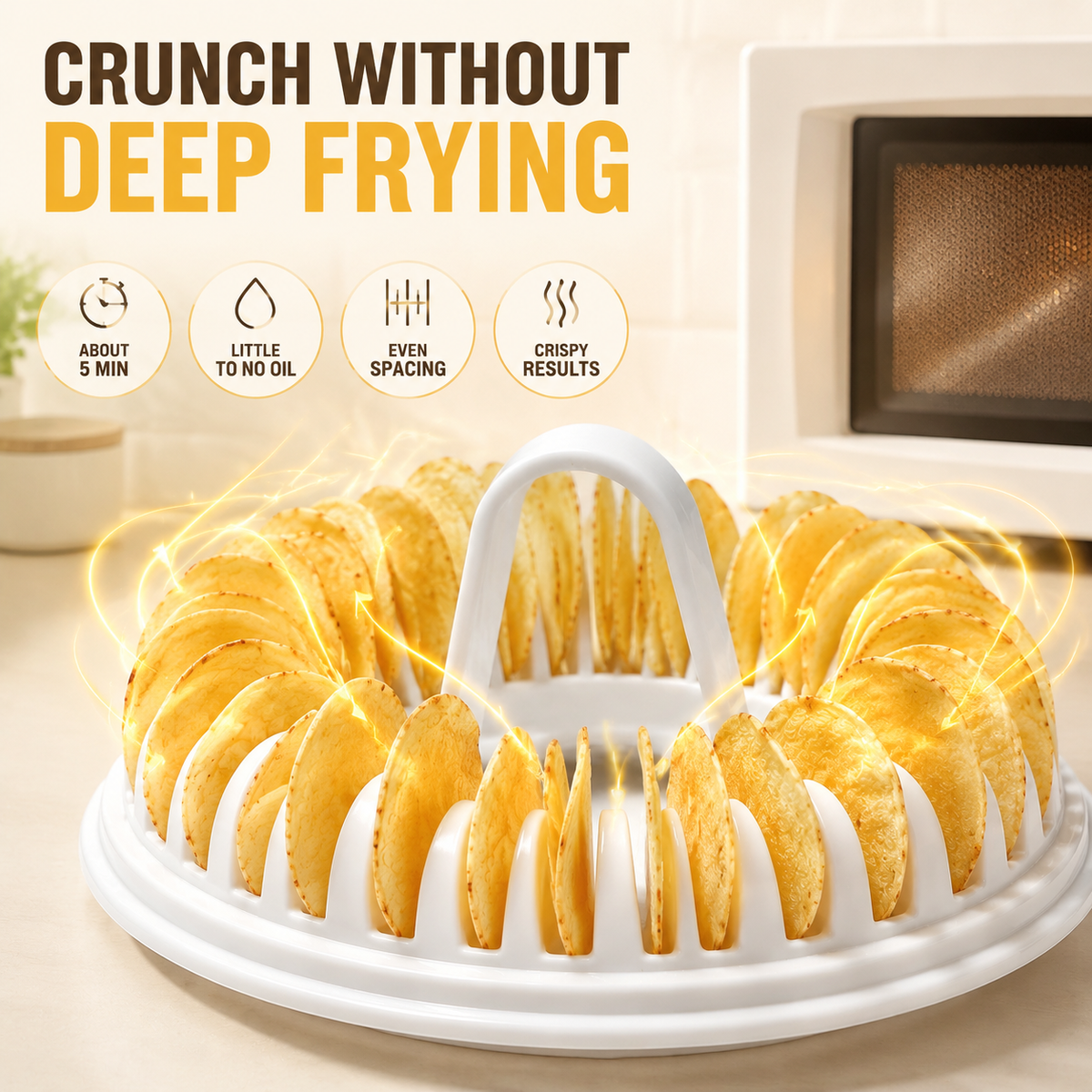🥳HOT SALE🥳💞49K+ SOLD! Chip Maker – From £9.99! Oil-free, crispy & food-grade. Healthy snacking – grab yours! ✅