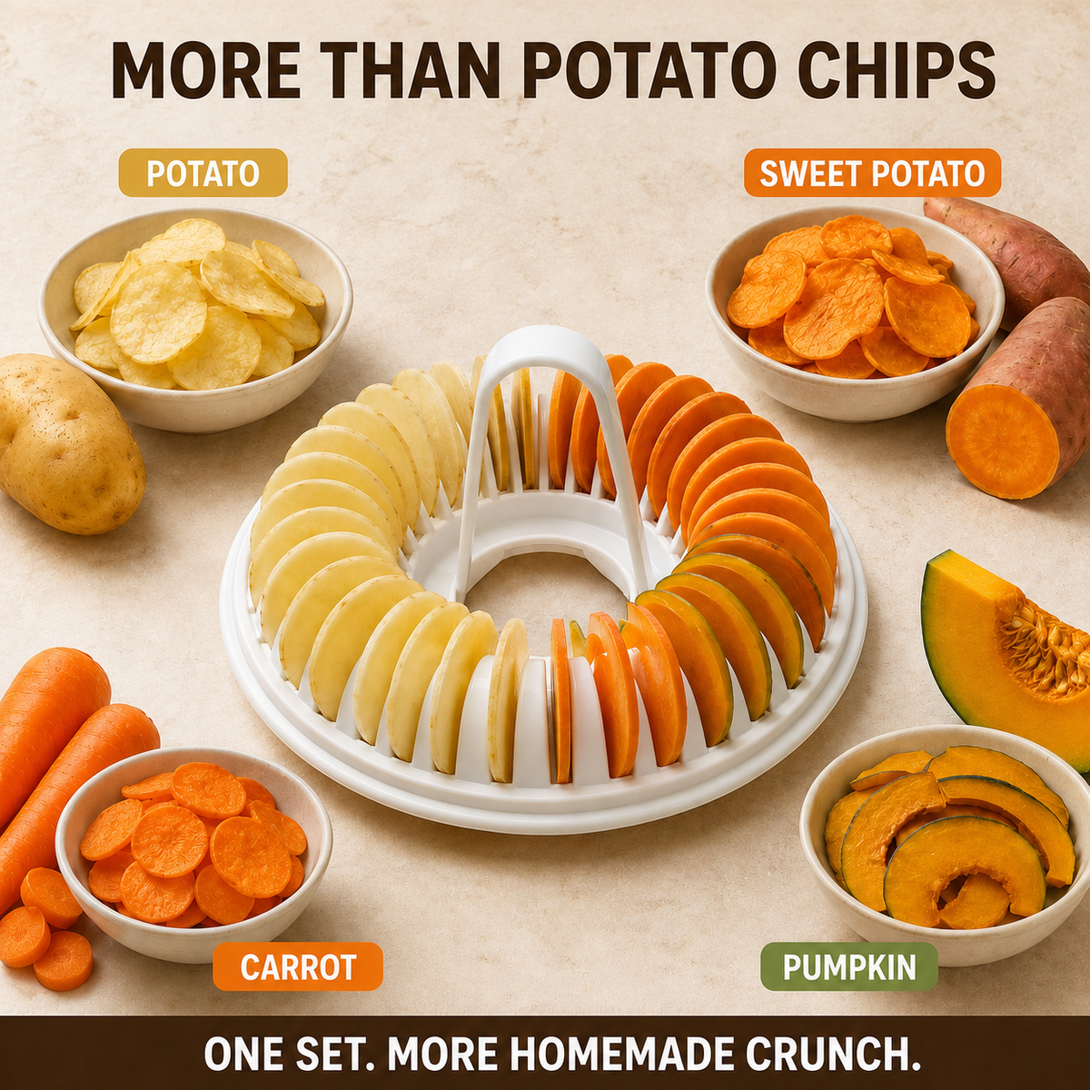 🥳HOT SALE🥳💞49K+ SOLD! Chip Maker – From £9.99! Oil-free, crispy & food-grade. Healthy snacking – grab yours! ✅