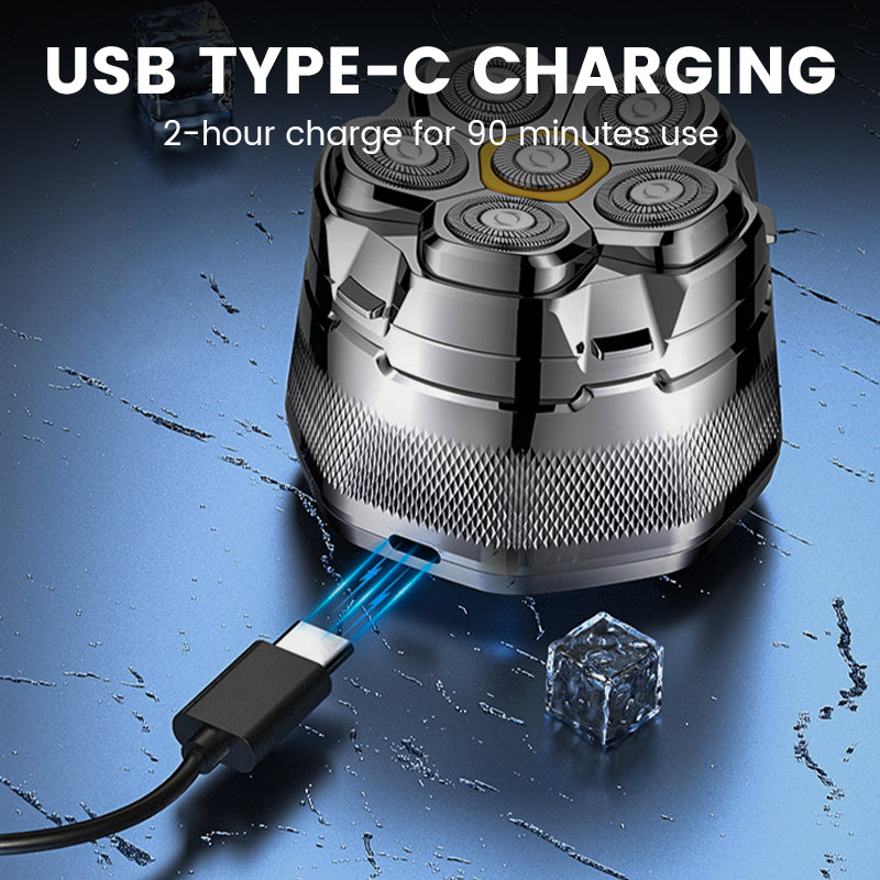 🥳HOT SALE🥳💞49K+ SOLD! Head Shaver – From £24.99! 6-blade, magnetic clean & IPX6 waterproof. Smooth, fast shave – grab yours! ✅