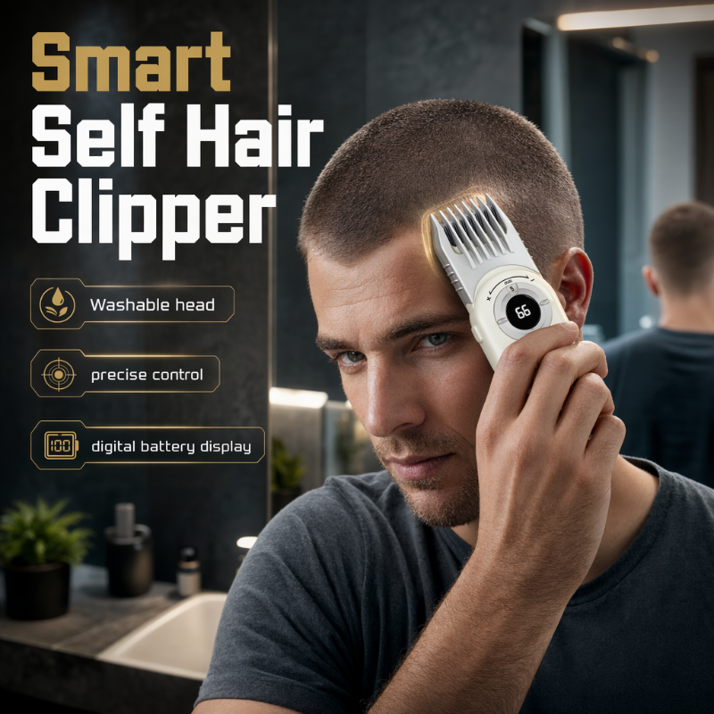 Trim Hair Anywhere Instantly! Washable No-Cord Dial Clipper