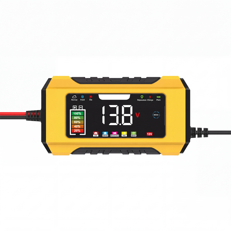 🔋 50% OFF NOW! 🚗 Smart Car Battery Charger – 9-Stage Charging, Pulse Repair & LCD Display – 12V 6A for Lead-Acid Batteries 🛡️