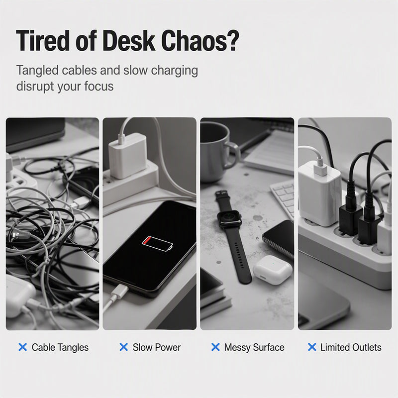 🥳2026 BESTSELLER🥾 Wireless Charging Station – 4-in-1, 180° Motorized Rotation – Magnetic Grip – Charges Phone, Watch & Earbuds – Desk Essential! 🛡️💨
