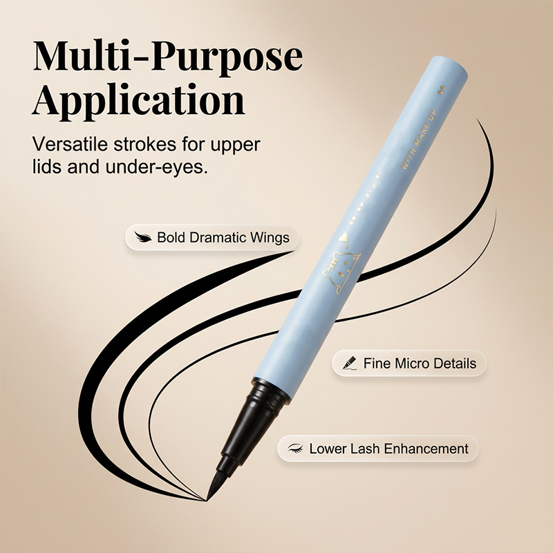 👁️Waterproof Fine Eyeliner Pen👁️ – 0.01mm Tip with Smudge-Proof Formula – Ideal for Precise, Long-Lasting Eye Makeup ⚡