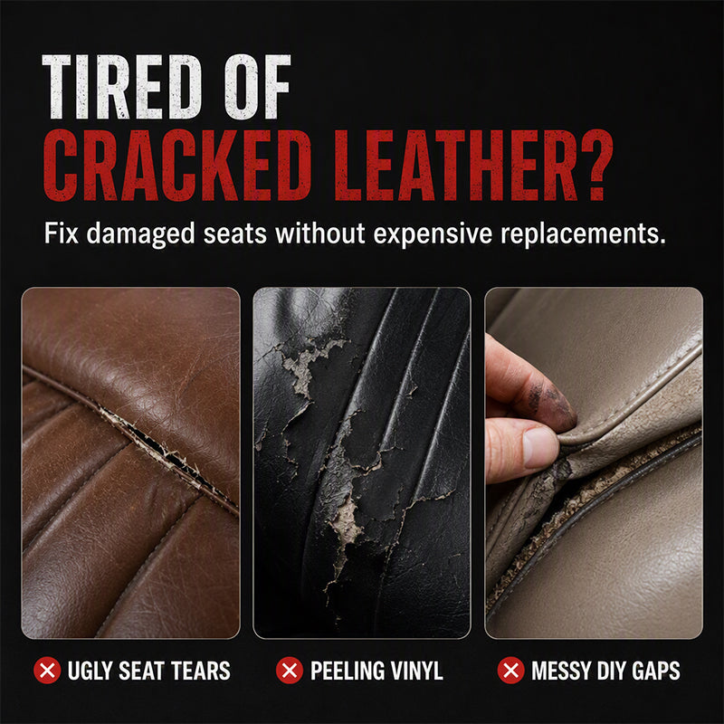 🚗57% OFF NOW! Quick Dry Car Seat Leather Repair Glue‑ Precision Nozzle Vinyl & Leather Adhesive, Permanent Bond Repair Glue for Car Seats, Sofas & Leather Furnitures